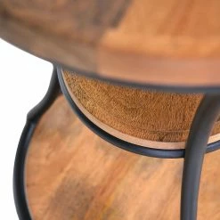 Red Living Bout de canapé Ugo I - Manguier massif / Métal - Manguier / Noir -loftscape Boutique 1000341955 220331 044 DETAILS P000000001000341955