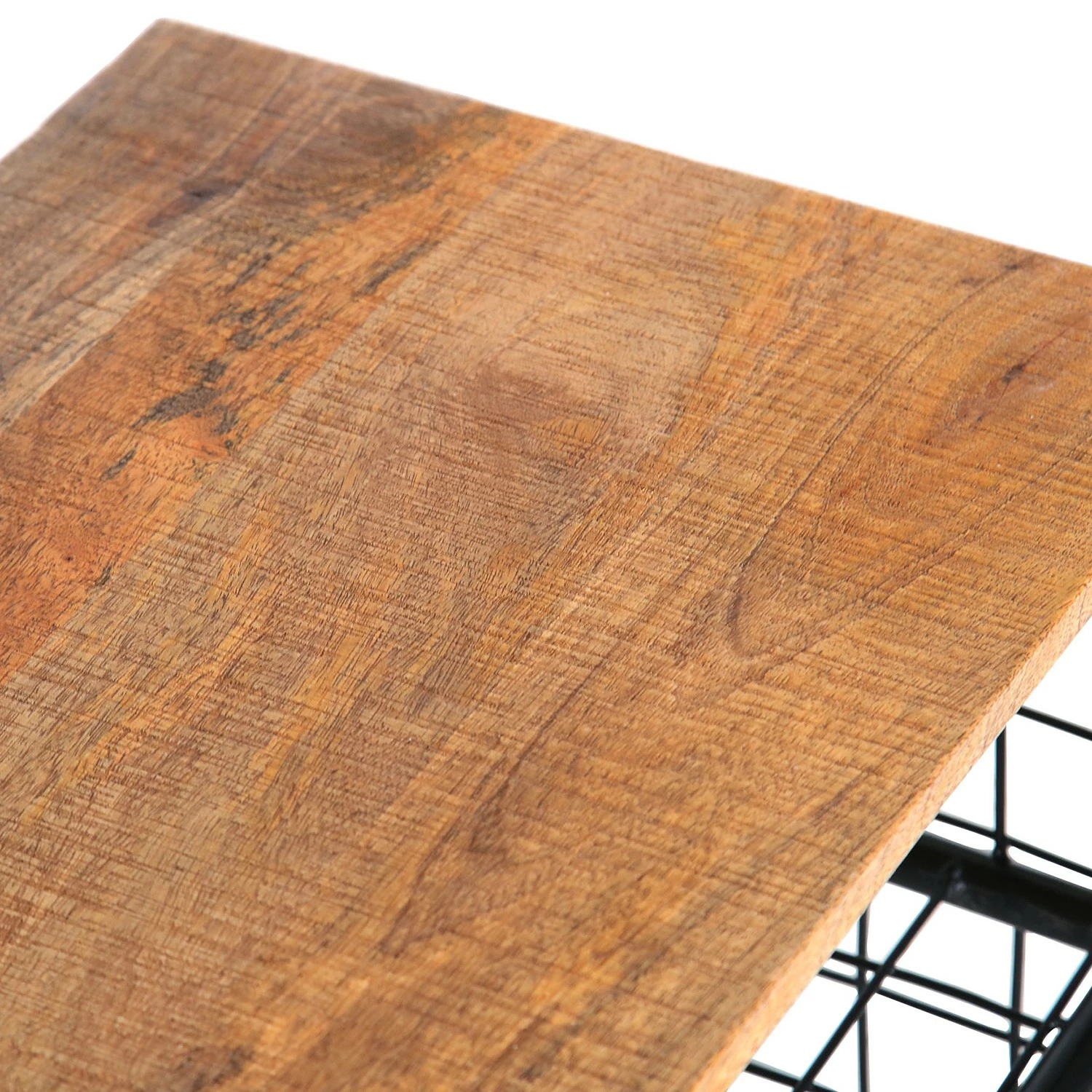 Red Living Étagère à chaussures Ugo - Manguier massif / Métal - Manguier / Noir 7 Red Living Étagère à chaussures Ugo - Manguier massif / Métal - Manguier / Noir – Image 6