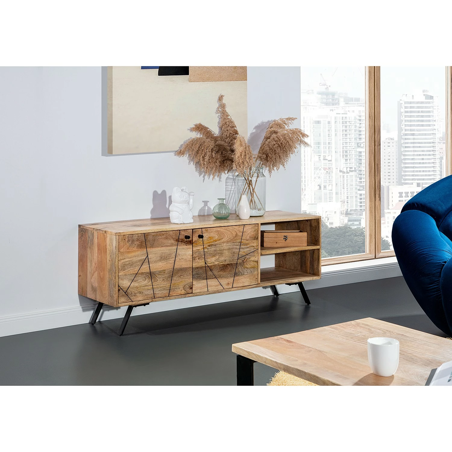 Naturoo Meuble TV Pic - Manguier massif 4 Naturoo Meuble TV Pic - Manguier massif – Image 2