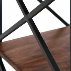 Red Living Étagère Ugo II - Manguier massif / Métal - Manguier / Noir -loftscape Boutique 1000341970 220331 040 DETAILS P000000001000341970