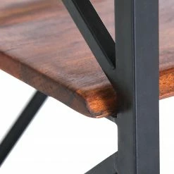 Red Living Étagère Ugo II - Manguier massif / Métal - Manguier / Noir -loftscape Boutique 1000341970 220331 050 DETAILS P000000001000341970