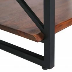 Red Living Étagère Ugo II - Manguier massif / Métal - Manguier / Noir -loftscape Boutique 1000341970 220331 070 DETAILS P000000001000341970