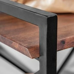 Red Living Étagère Ugo II - Manguier massif / Métal - Manguier / Noir -loftscape Boutique 1000341970 220331 073 DETAILS P000000001000341970