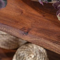 Red Living Étagère Ugo II - Manguier massif / Métal - Manguier / Noir -loftscape Boutique 1000341970 220331 074 DETAILS P000000001000341970