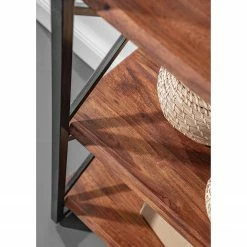 Red Living Étagère Ugo II - Manguier massif / Métal - Manguier / Noir -loftscape Boutique 1000341970 220331 077 DETAILS P000000001000341970