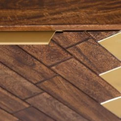 Red Living Bout de canapé Nook - Manguier massif / Métal - Manguier / Doré -loftscape Boutique 1000341971 220331 060 DETAILS P000000001000341971