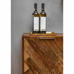 Red Living Bout de canapé Nook - Manguier massif / Métal - Manguier / Doré -loftscape Boutique 1000341971 220517 031 DETAILS P000000001000341971