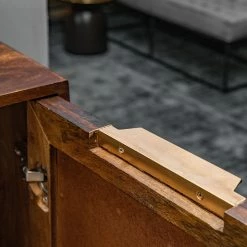 Red Living Bout de canapé Nook - Manguier massif / Métal - Manguier / Doré -loftscape Boutique 1000341971 220517 032 DETAILS P000000001000341971