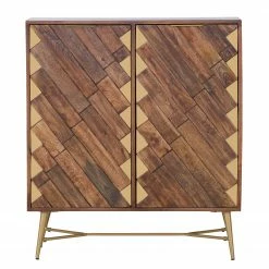 Red Living Buffet haut Nook - Manguier massif / Métal - Manguier / Doré -loftscape Boutique 1000341972 220331 030 DETAILS P000000001000341972