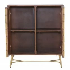 Red Living Buffet haut Nook - Manguier massif / Métal - Manguier / Doré -loftscape Boutique 1000341972 220331 040 DETAILS P000000001000341972