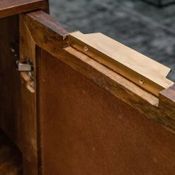 Red Living Buffet haut Nook - Manguier massif / Métal - Manguier / Doré -loftscape Boutique 1000341972 220331 066 DETAILS P000000001000341972