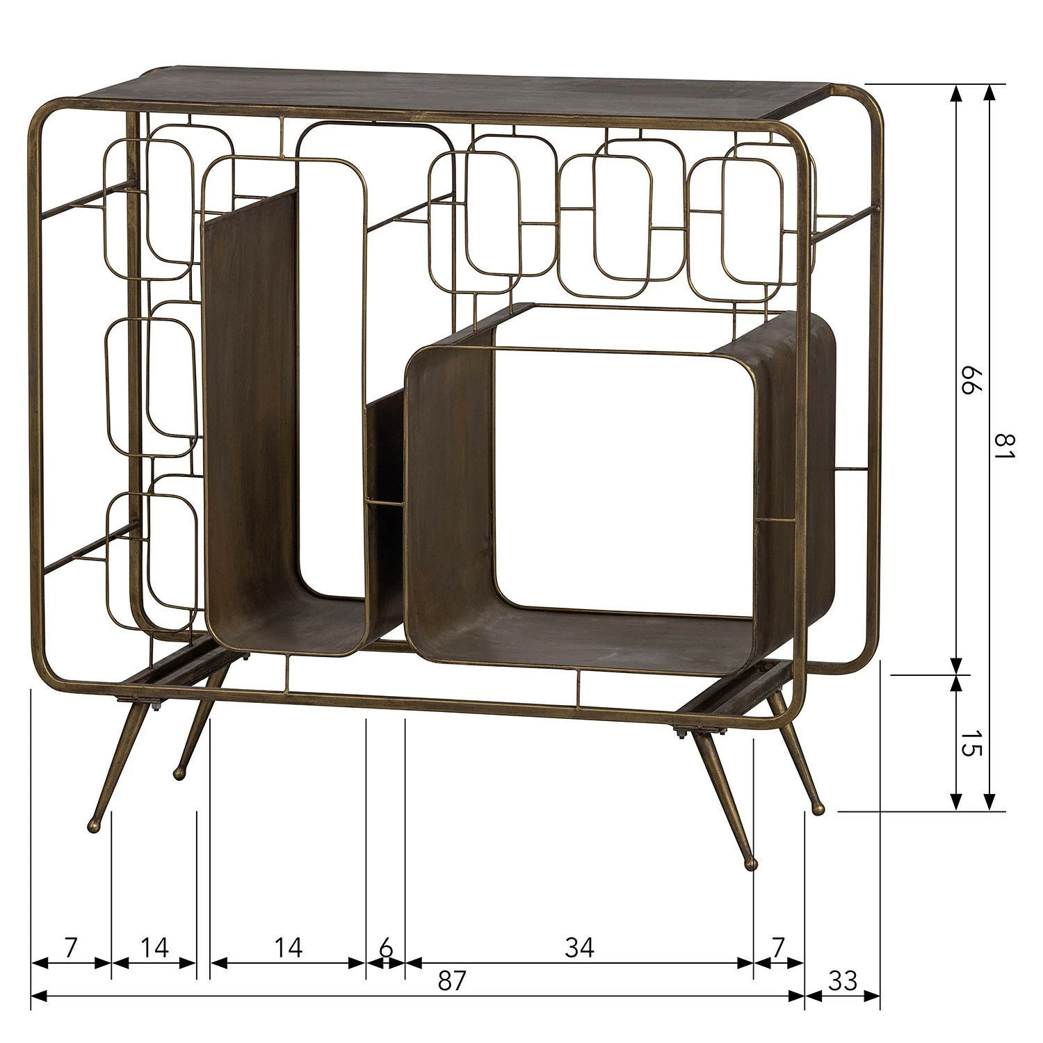 Red Living Porte-bouteilles Shiny - Métal - Laiton 9 Red Living Porte-bouteilles Shiny - Métal - Laiton – Image 7