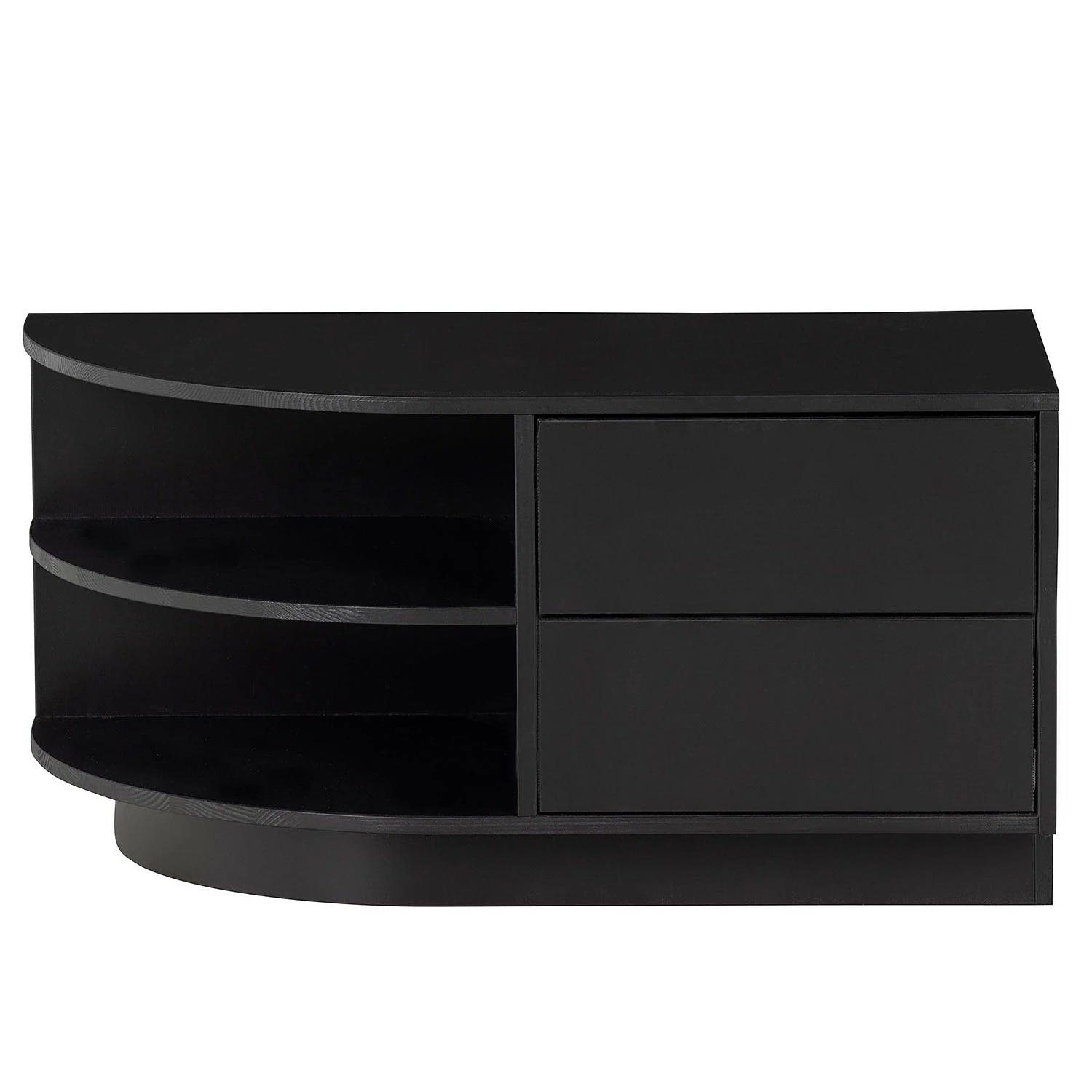 Loftscape Meuble TV Rozzano - Pin massif - Pin noir - Tiroir à droite 6 Loftscape Meuble TV Rozzano - Pin massif - Pin noir - Tiroir à droite – Image 4