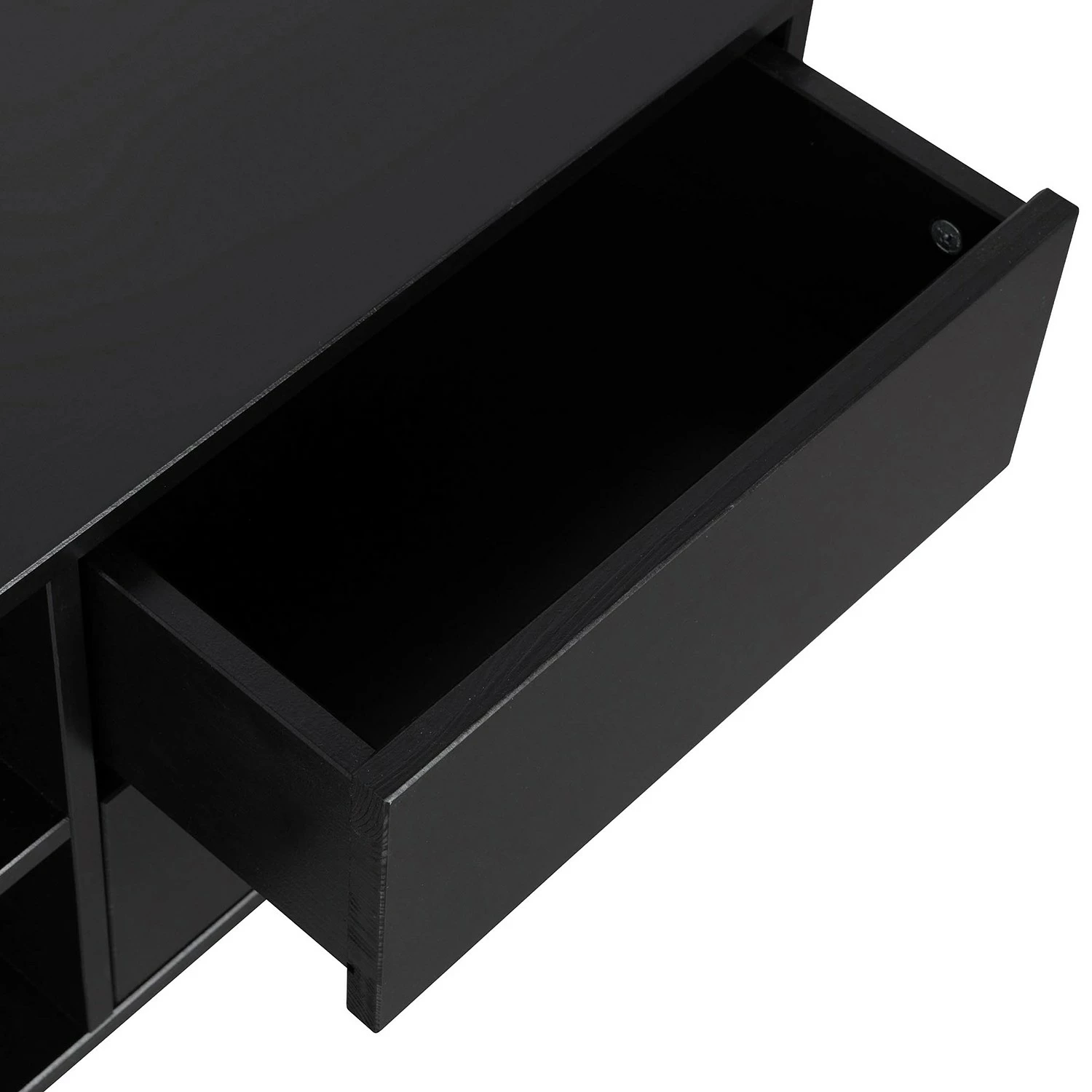 Loftscape Meuble TV Rozzano - Pin massif - Pin noir - Tiroir à droite 9 Loftscape Meuble TV Rozzano - Pin massif - Pin noir - Tiroir à droite – Image 7