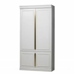 Ridgevalley Armoire Scudo - Pin massif - Pin blanc - Profondeur : 44 cm