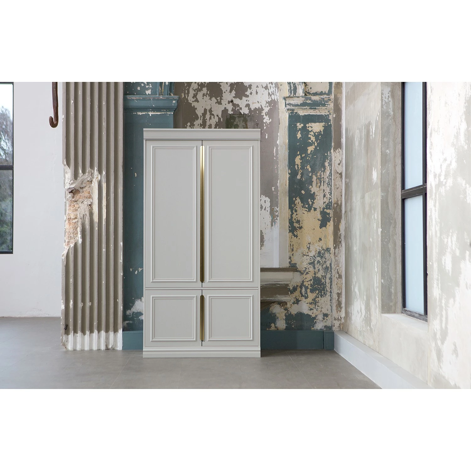 Ridgevalley Armoire Scudo - Pin massif - Pin blanc - Profondeur : 44 cm 4 Ridgevalley Armoire Scudo - Pin massif - Pin blanc - Profondeur : 44 cm – Image 2