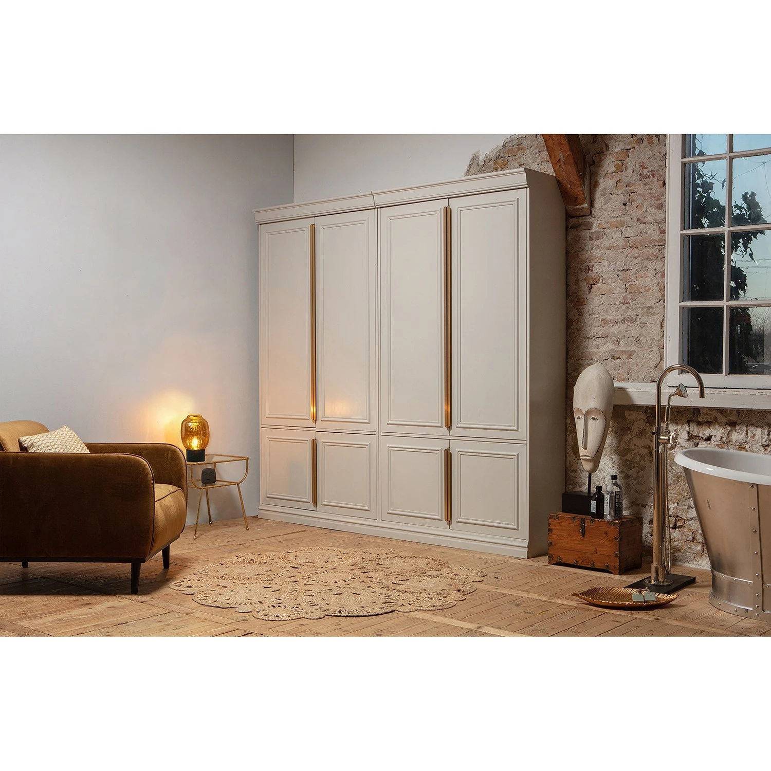 Ridgevalley Armoire Scudo - Pin massif - Pin blanc - Profondeur : 44 cm 5 Ridgevalley Armoire Scudo - Pin massif - Pin blanc - Profondeur : 44 cm – Image 3