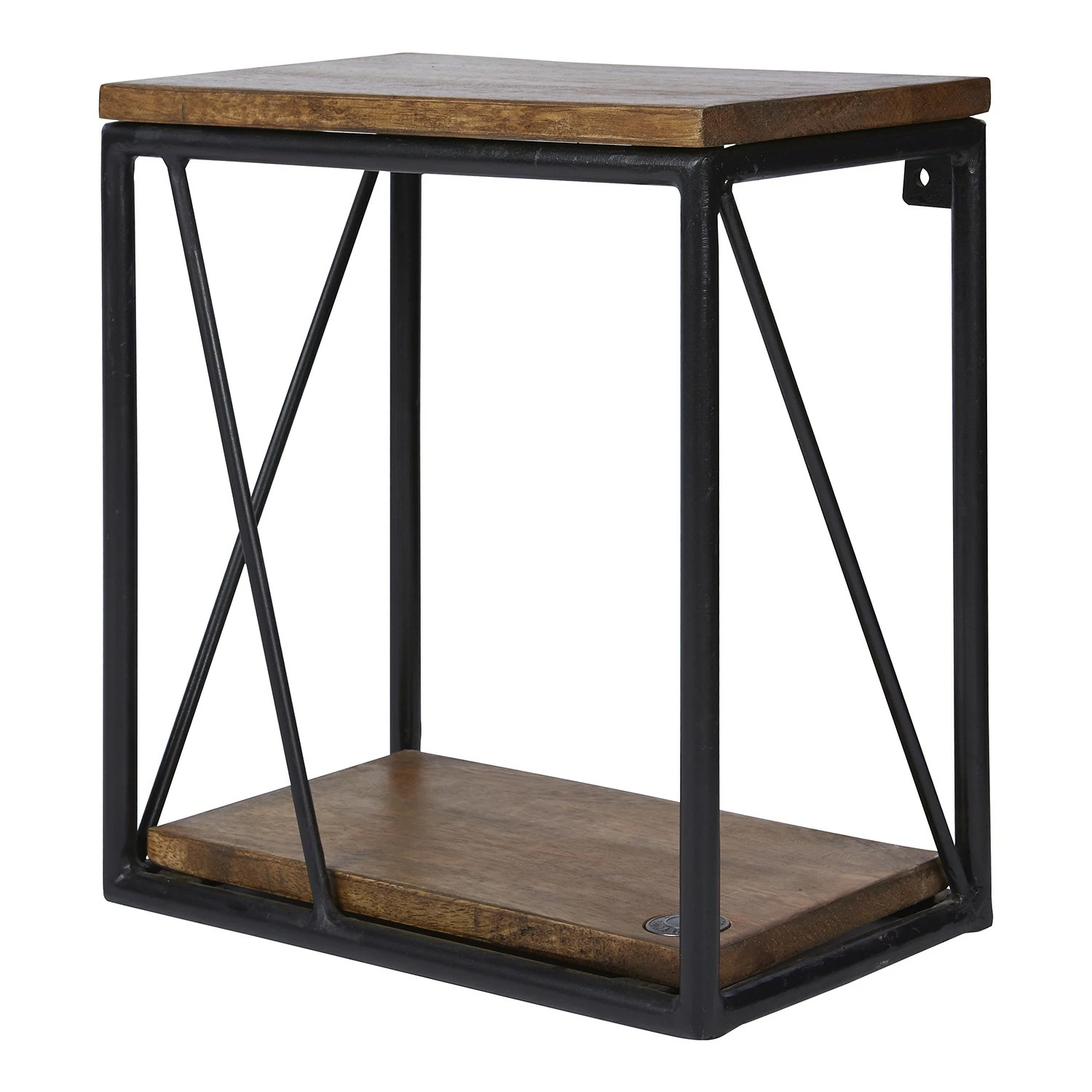 Tom Tailor Étagère murale Piketon IV - Manguier massif / Aluminium - Manguier / Noir 3 Tom Tailor Étagère murale Piketon IV - Manguier massif / Aluminium - Manguier / Noir