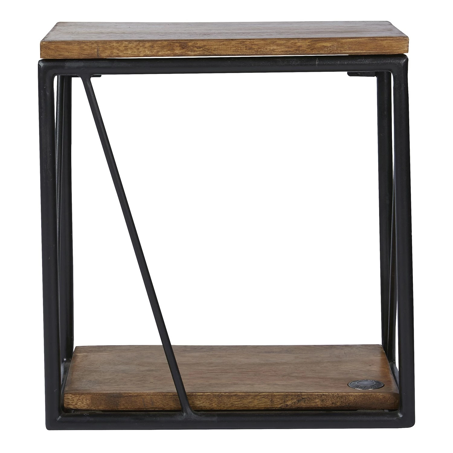 Tom Tailor Étagère murale Piketon IV - Manguier massif / Aluminium - Manguier / Noir 5 Tom Tailor Étagère murale Piketon IV - Manguier massif / Aluminium - Manguier / Noir – Image 3