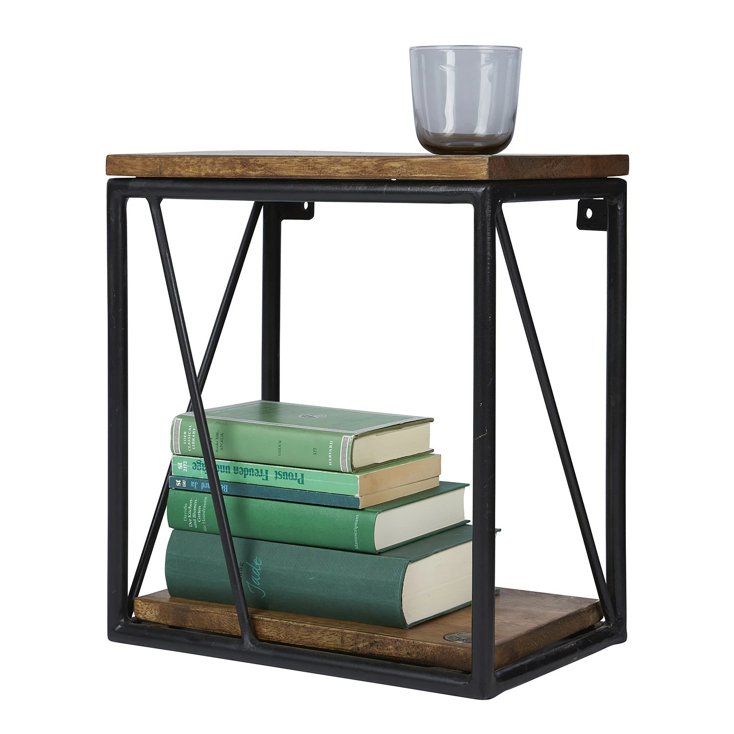 Tom Tailor Étagère murale Piketon IV - Manguier massif / Aluminium - Manguier / Noir 7 Tom Tailor Étagère murale Piketon IV - Manguier massif / Aluminium - Manguier / Noir – Image 5