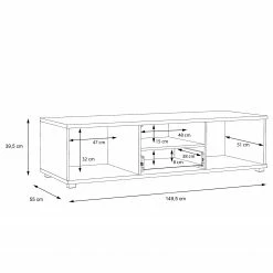 Loftscape Meuble TV Piemont - Imitation chêne de sable -loftscape Boutique 1000342447 220404 501 SKETCH DETAILS P000000001000342447 sketch