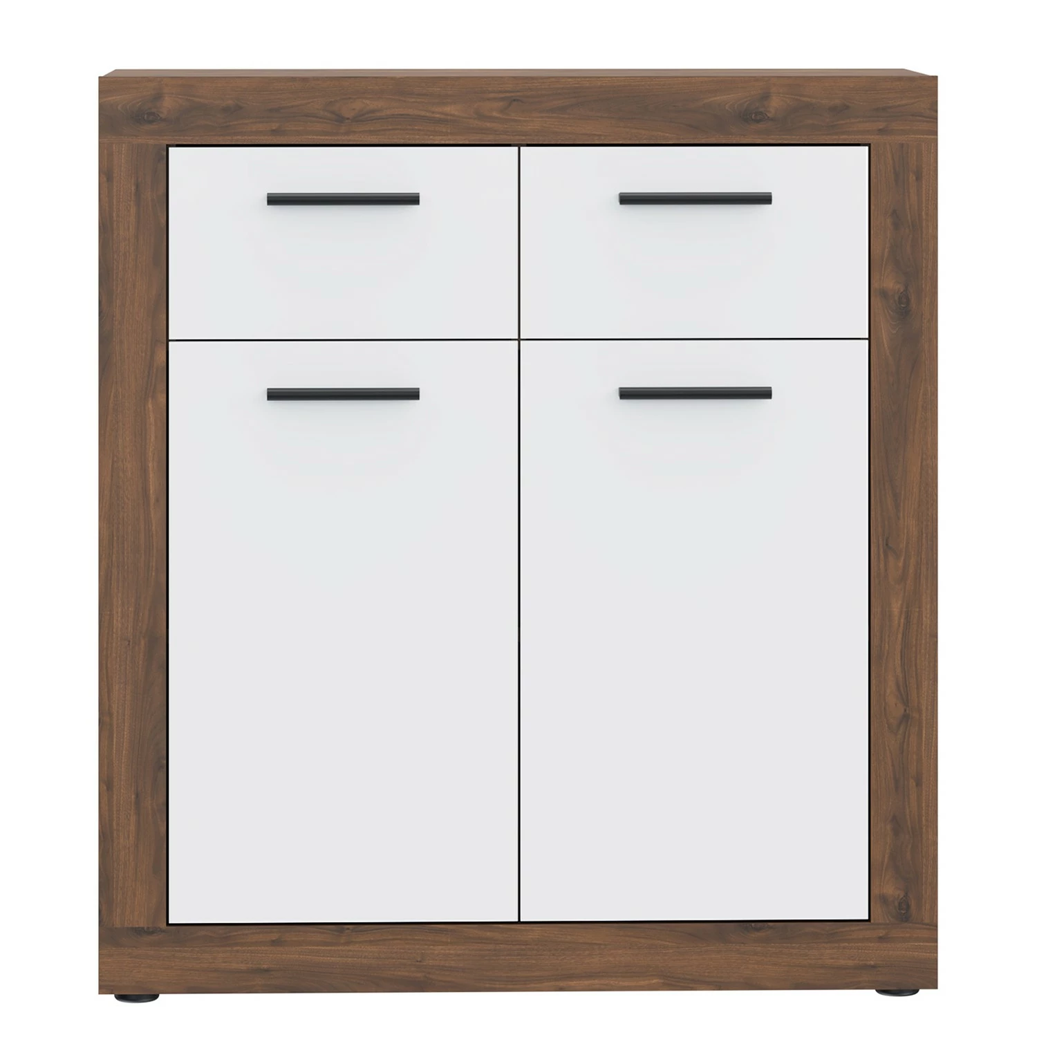 Loftscape Buffet Ballito - Blanc / Imitation noyer 5 Loftscape Buffet Ballito - Blanc / Imitation noyer – Image 3