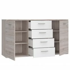 Loftscape Buffet Piemont II - Blanc / Imitation chêne sable -loftscape Boutique 1000342456 220404 030 DETAILS P000000001000342456