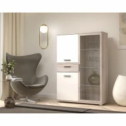 Loftscape Buffet haut Piemont - Éclairage inclus éclairage - Imitation chêne de sable -loftscape Boutique 1000342458 220404 020 MOOD DETAILS P000000001000342458 mood