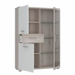 Loftscape Buffet haut Piemont - Éclairage inclus éclairage - Imitation chêne de sable -loftscape Boutique 1000342458 220404 030 DETAILS P000000001000342458