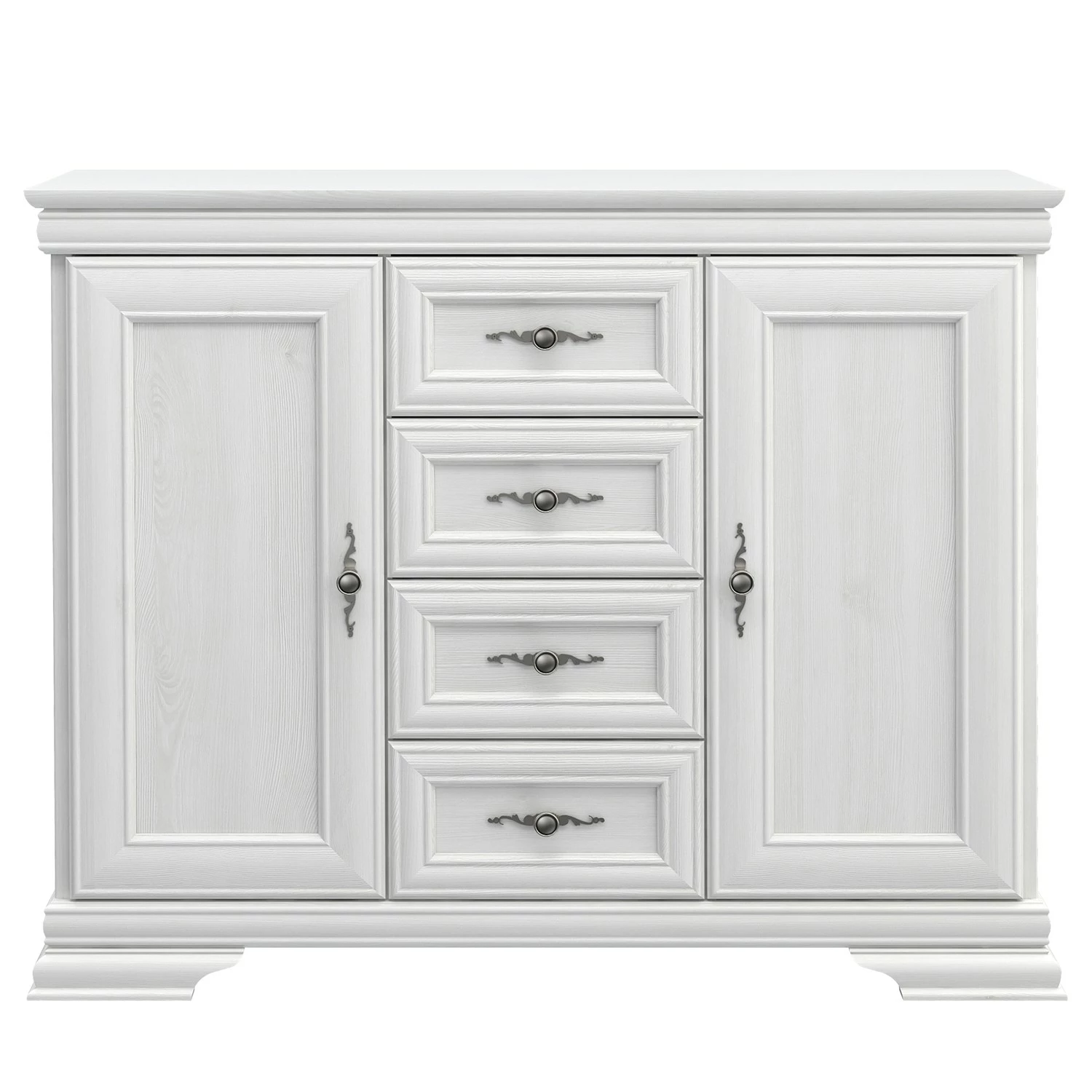 Ridgevalley Buffet Summerbrook - Imitation chêne blanc 4 Ridgevalley Buffet Summerbrook - Imitation chêne blanc – Image 2