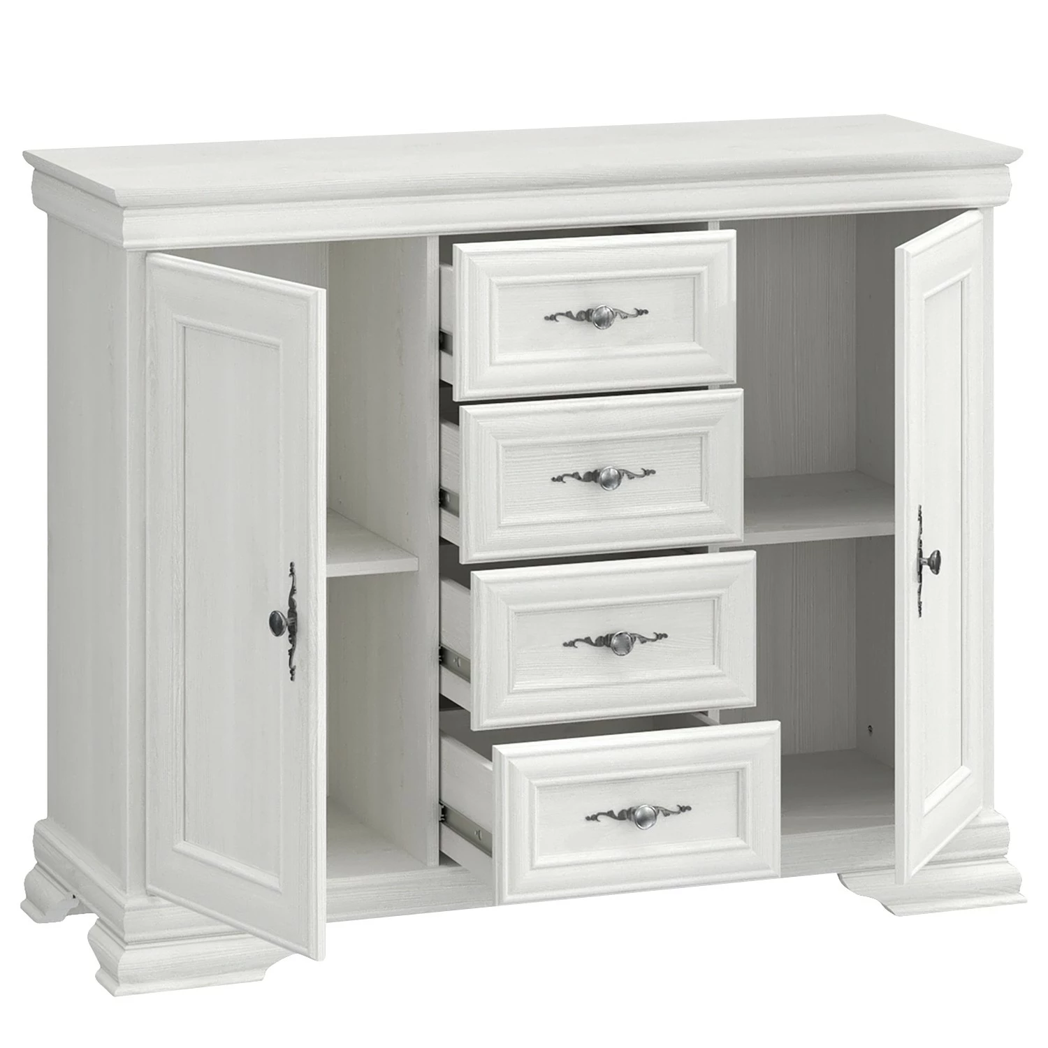 Ridgevalley Buffet Summerbrook - Imitation chêne blanc 5 Ridgevalley Buffet Summerbrook - Imitation chêne blanc – Image 3