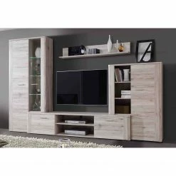 Loftscape Ensemble meubles TV Reydon (4 éléments) - Imitation chêne sable