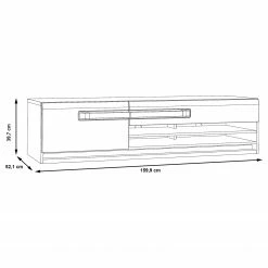 Loftscape Meuble TV Toscana I - Éclairage inclus - Imitation chêne de Sonoma 9 Loftscape Meuble TV Toscana I - Éclairage inclus - Imitation chêne de Sonoma -loftscape Boutique 1000342486 220331 500 SKETCH DETAILS P000000001000342486 sketch