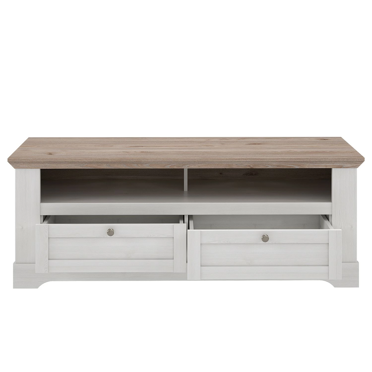 Ridgevalley Meuble TV Sandvik II - Imitation chêne blanc / Imitation chêne Nelson 5 Ridgevalley Meuble TV Sandvik II - Imitation chêne blanc / Imitation chêne Nelson – Image 3