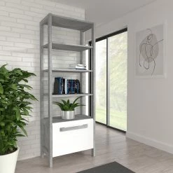 Loftscape Étagère Toscana - Blanc brillant / Imitation chêne gris 10 Loftscape Étagère Toscana - Blanc brillant / Imitation chêne gris -loftscape Boutique 1000342499 220331 020 MOOD DETAILS P000000001000342499 mood