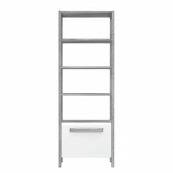 Loftscape Étagère Toscana - Blanc brillant / Imitation chêne gris 11 Loftscape Étagère Toscana - Blanc brillant / Imitation chêne gris -loftscape Boutique 1000342499 220331 030 DETAILS P000000001000342499