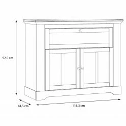 Ridgevalley Buffet Sandvik - Imitation chêne blanc / Imitation chêne Nelson -loftscape Boutique 1000342501 220331 500 SKETCH DETAILS P000000001000342501 sketch