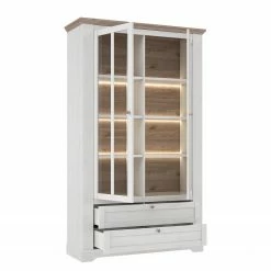 Ridgevalley Vitrine Sandvik - Éclairage inclus Imitation chêne blanc / Imitation chêne Nelson 13 Ridgevalley Vitrine Sandvik - Éclairage inclus Imitation chêne blanc / Imitation chêne Nelson -loftscape Boutique 1000342502 220331 040 DETAILS P000000001000342502