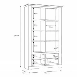 Ridgevalley Vitrine Sandvik - Éclairage inclus Imitation chêne blanc / Imitation chêne Nelson 15 Ridgevalley Vitrine Sandvik - Éclairage inclus Imitation chêne blanc / Imitation chêne Nelson -loftscape Boutique 1000342502 220331 501 SKETCH DETAILS P000000001000342502 sketch