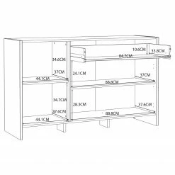 Loftscape Buffet Sahil - Imitation chêne Sorrento gris / Noir 21 Loftscape Buffet Sahil - Imitation chêne Sorrento gris / Noir -loftscape Boutique 1000342503 220331 501 SKETCH DETAILS P000000001000342503 sketch