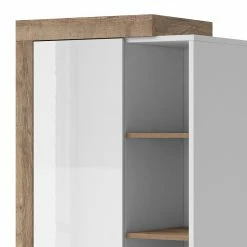 Loftscape Vitrine Shipley - Blanc brillant / Imitation chêne 13 Loftscape Vitrine Shipley - Blanc brillant / Imitation chêne -loftscape Boutique 1000342831 220412 040 DETAILS P000000001000342831