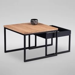 Red Living Table basse Savate II - Chêne sauvage massif / Métal - Chêne sauvage / Noir 13 Red Living Table basse Savate II - Chêne sauvage massif / Métal - Chêne sauvage / Noir -loftscape Boutique 1000343564 220401 045 DETAILS P000000001000343564