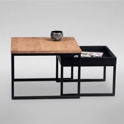 Red Living Table basse Savate II - Chêne sauvage massif / Métal - Chêne sauvage / Noir 14 Red Living Table basse Savate II - Chêne sauvage massif / Métal - Chêne sauvage / Noir -loftscape Boutique 1000343564 220401 050 DETAILS P000000001000343564