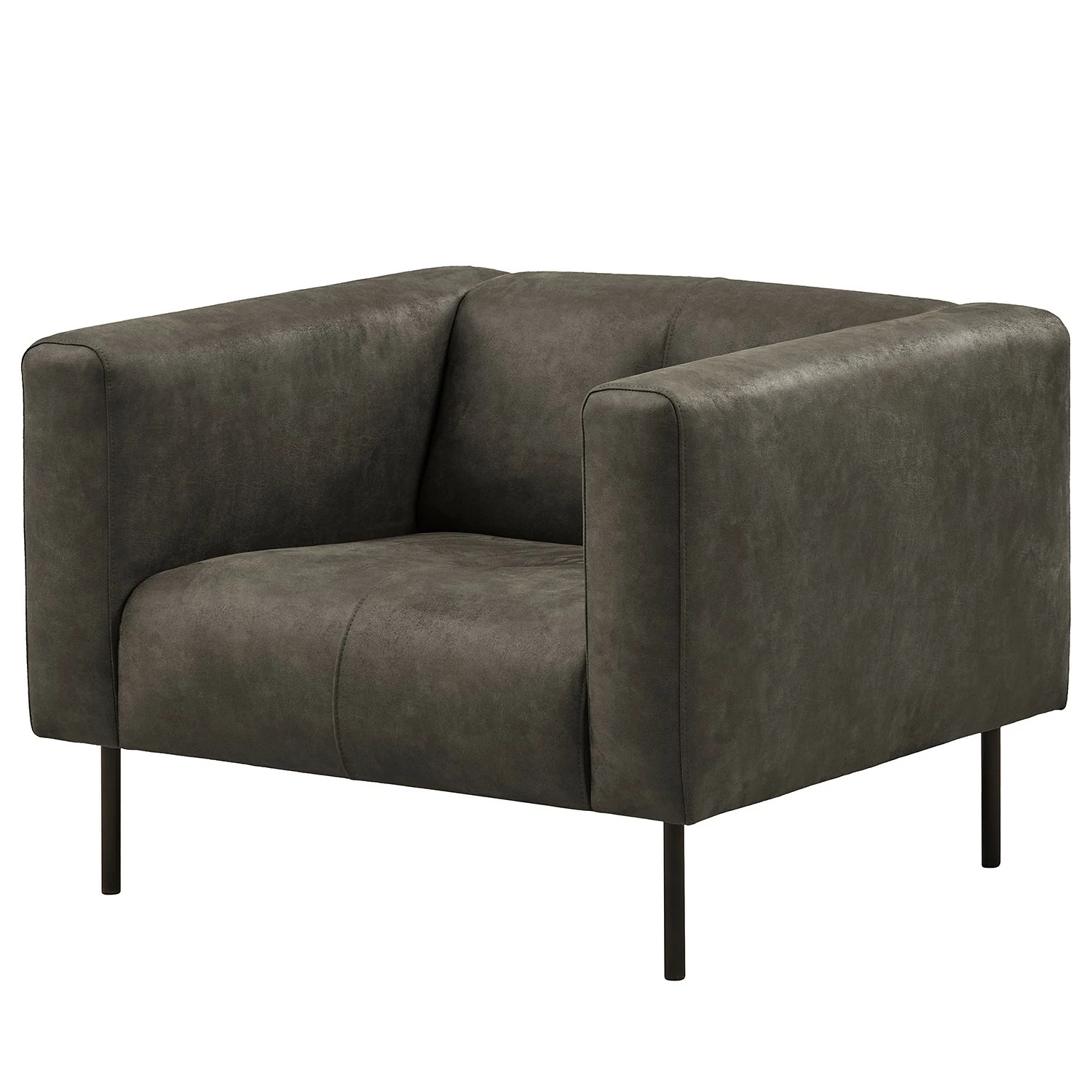 Norrwood Fauteuil Onaka - Cuir synthétique Burga: Anthracite 3 Norrwood Fauteuil Onaka - Cuir synthétique Burga: Anthracite