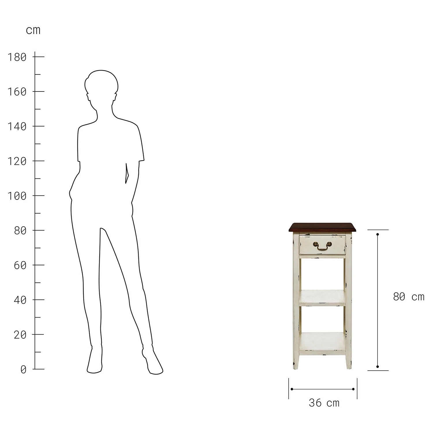 Butlers Console CABOTT COVE - Frêne - Crème / Marron 13 Butlers Console CABOTT COVE - Frêne - Crème / Marron – Image 11
