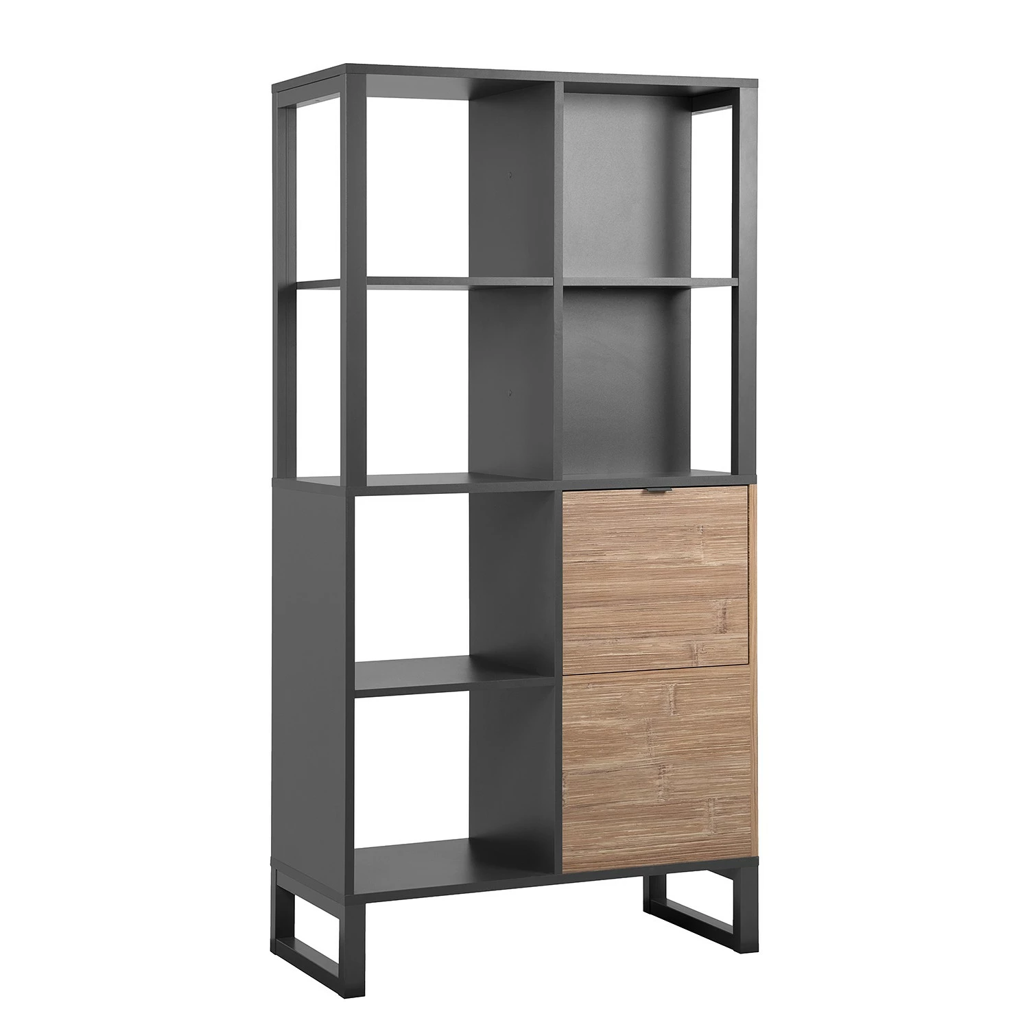 Loftscape Étagère Mid West - Imitation bambou / Anthracite 7 Loftscape Étagère Mid West - Imitation bambou / Anthracite – Image 5