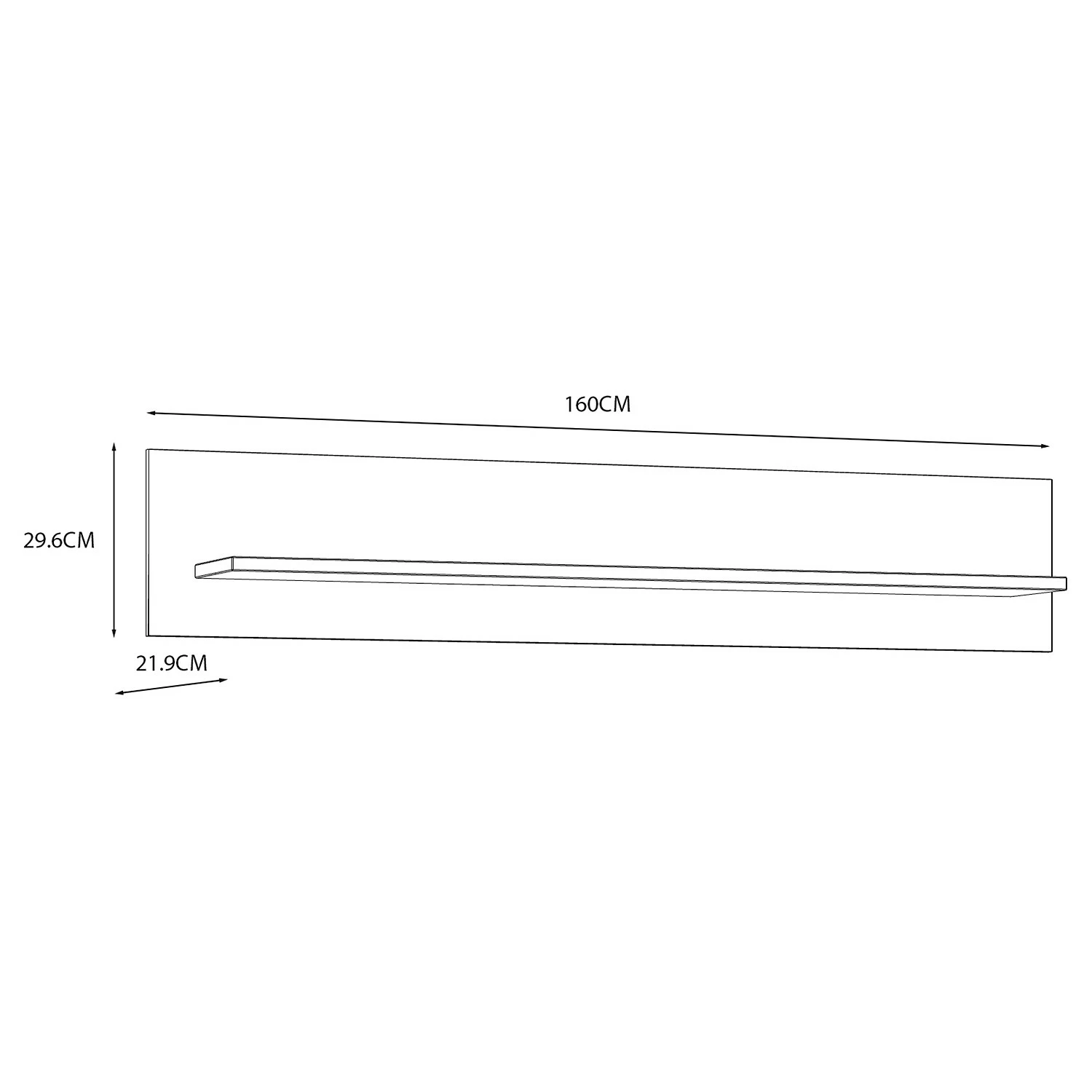 Ridgevalley Étagère murale Vassia - Imitation chêne Navy / Imitation chêne Riviera 6 Ridgevalley Étagère murale Vassia - Imitation chêne Navy / Imitation chêne Riviera – Image 4