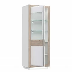 Loftscape Vitrine Wilander - Éclairage inclus - Blanc brillant / Imitation chêne Nelson 16 Loftscape Vitrine Wilander - Éclairage inclus - Blanc brillant / Imitation chêne Nelson -loftscape Boutique 1000344666 220414 040 DETAILS P000000001000344666