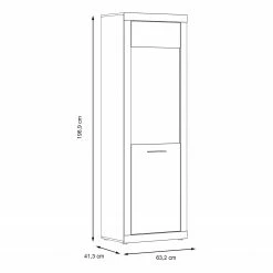 Loftscape Vitrine Vetras - Blanc brillant / Imitation béton 20 Loftscape Vitrine Vetras - Blanc brillant / Imitation béton -loftscape Boutique 1000344669 220414 500 SKETCH DETAILS P000000001000344669 sketch