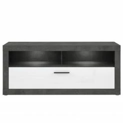 Loftscape Meuble TV Vetras I - Blanc brillant / Imitation béton -loftscape Boutique 1000344674 220414 030 DETAILS P000000001000344674